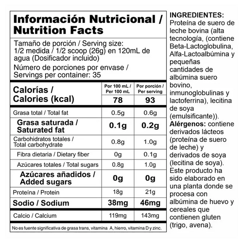 Bipro Classic Natural 2lb - Proteína de suero de leche