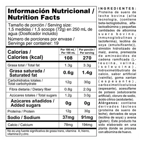 Bipro Mass - Proteína de suero de leche + HMB