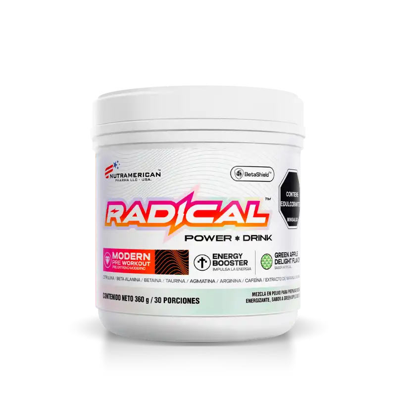 Radical Power Drink Tarro- Pre entreno
